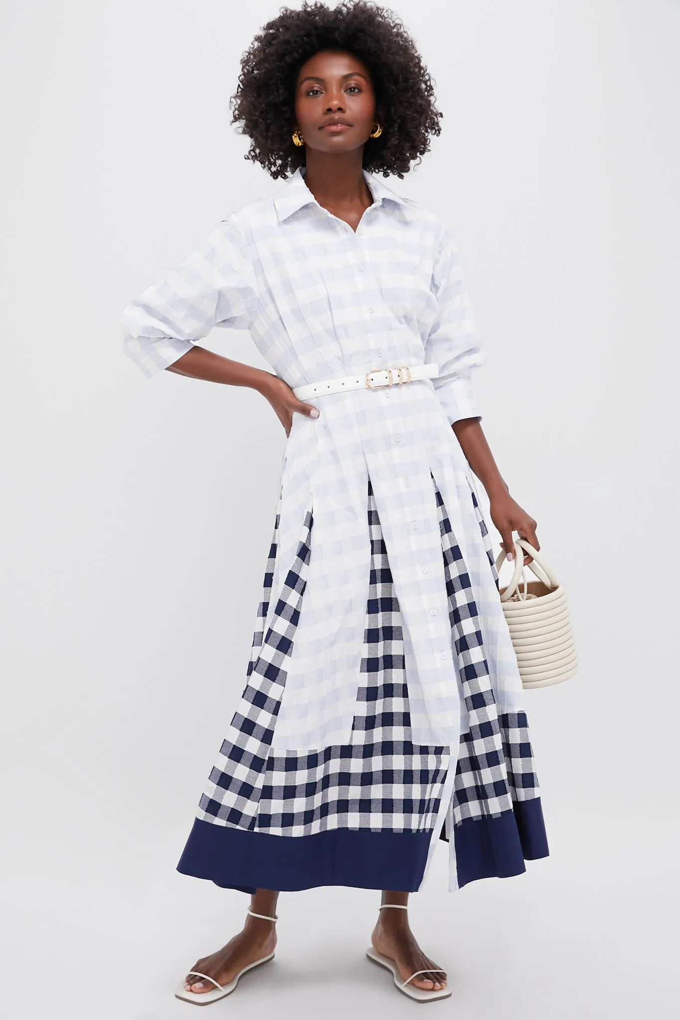 Periwinkle Sky Jazz Pintuck Midi Dress sold by Tuckernuck product image thumbnail 3