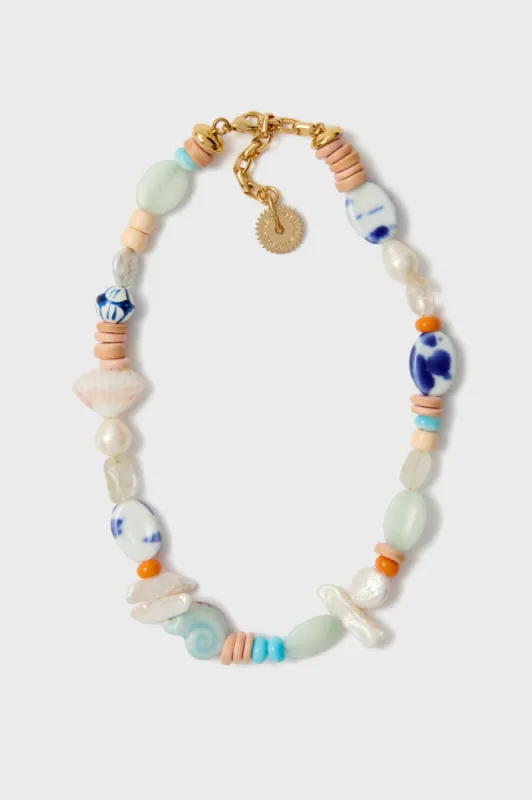 Blue Multi Lupe Necklace sold by Tuckernuck