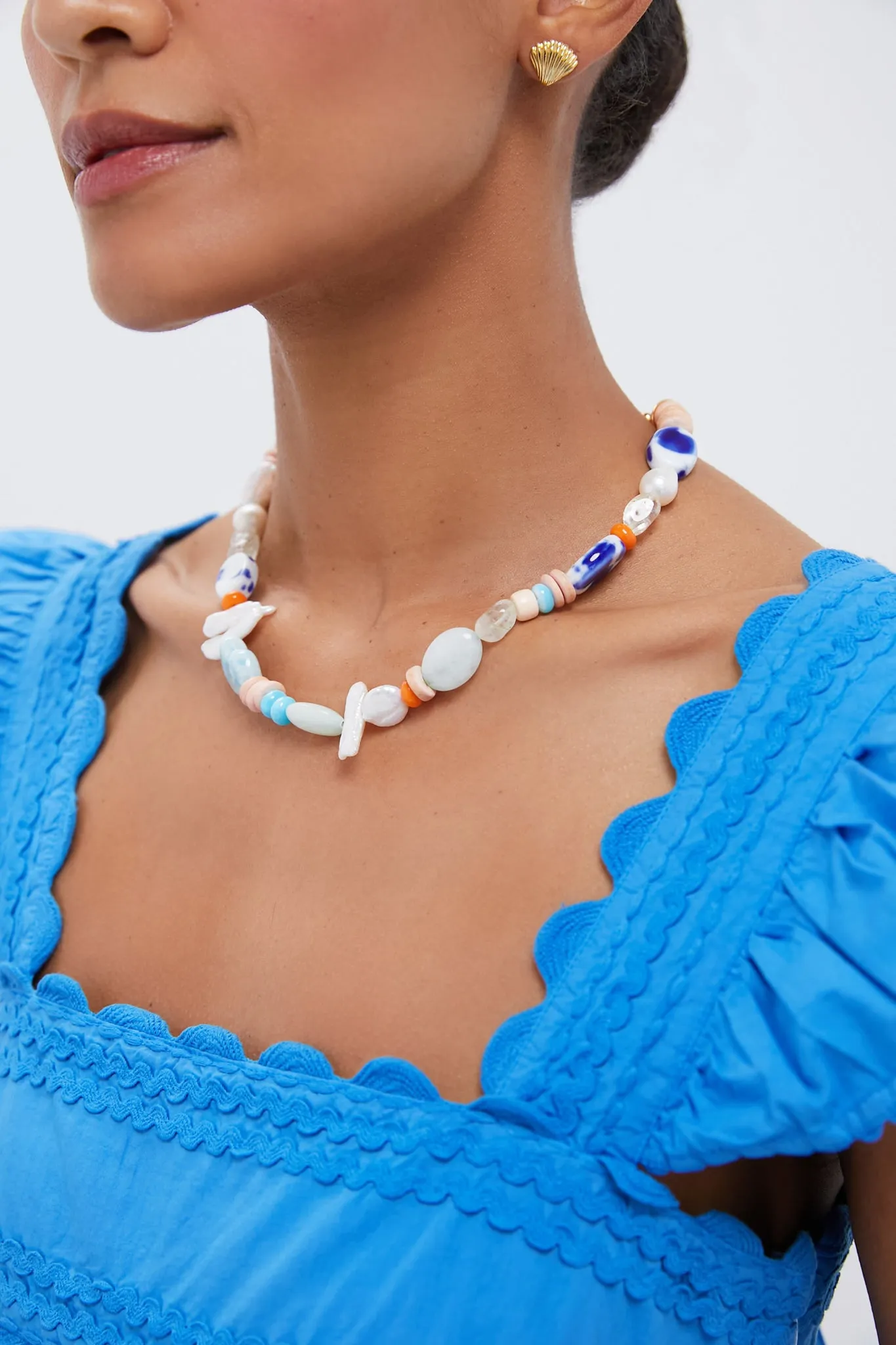 Blue Multi Lupe Necklace sold by Tuckernuck product image thumbnail 2