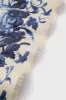 Slate Blue Fading Floral Silk Cashmere Blend Large Scarf sold by Tuckernuck