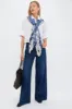 Slate Blue Fading Floral Silk Cashmere Blend Large Scarf sold by Tuckernuck