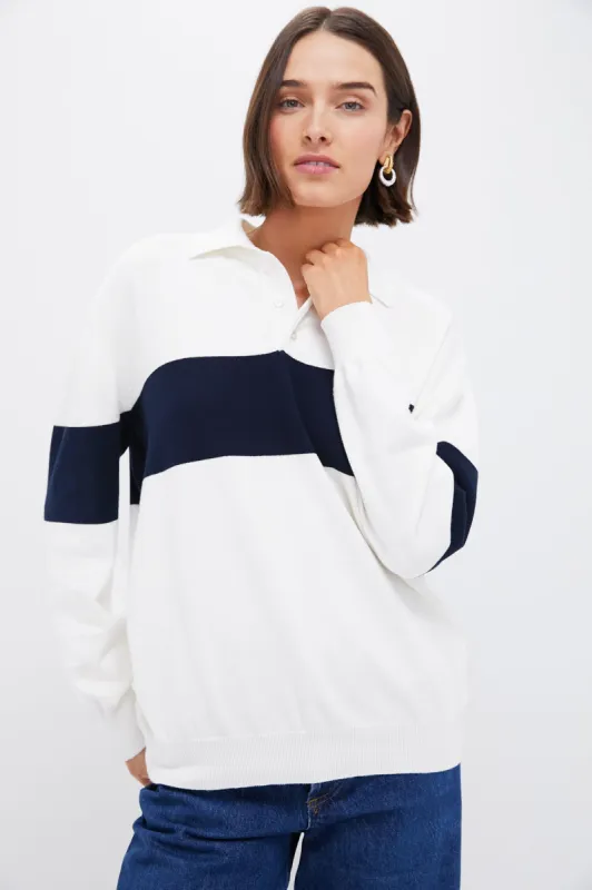 Ivory Jordan Polo Sweatshirt sold by Tuckernuck