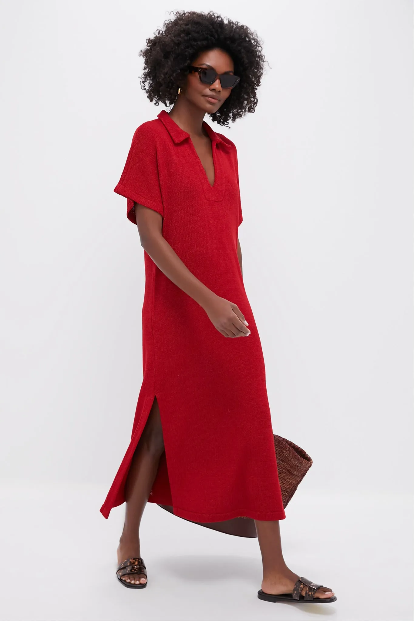 Red Maren Polo Dress sold by Tuckernuck product image thumbnail 2