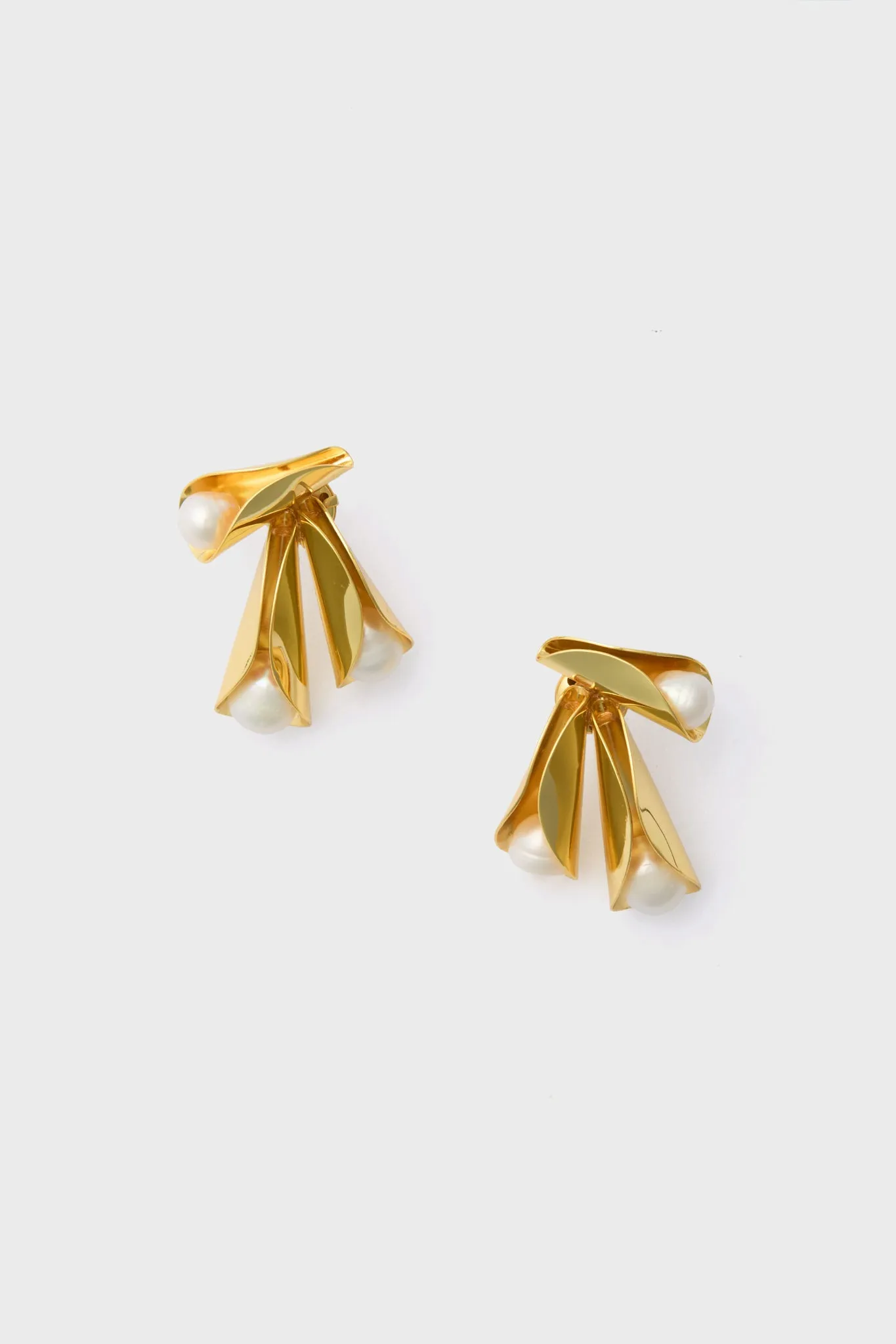 Gold and Pearl Tressa Earrings sold by Tuckernuck