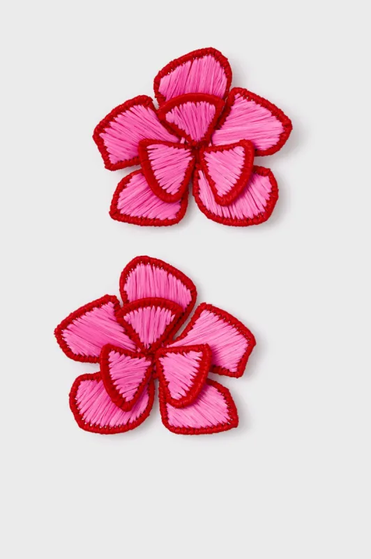 Pink Waverly Earrings made by Tuckernuck