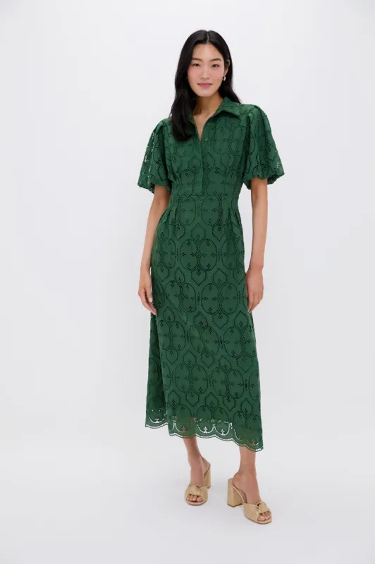 Olive Eyelet Delaney Dress sold by Tuckernuck