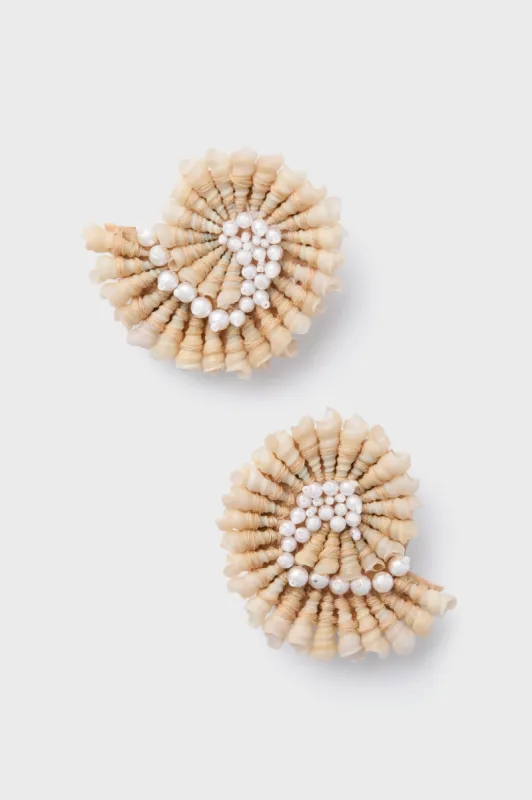 Neutral Ryah Studs sold by Tuckernuck