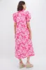 Pink Textured Floral Ruffle Collar Louisa Maxi Dress sold by Tuckernuck