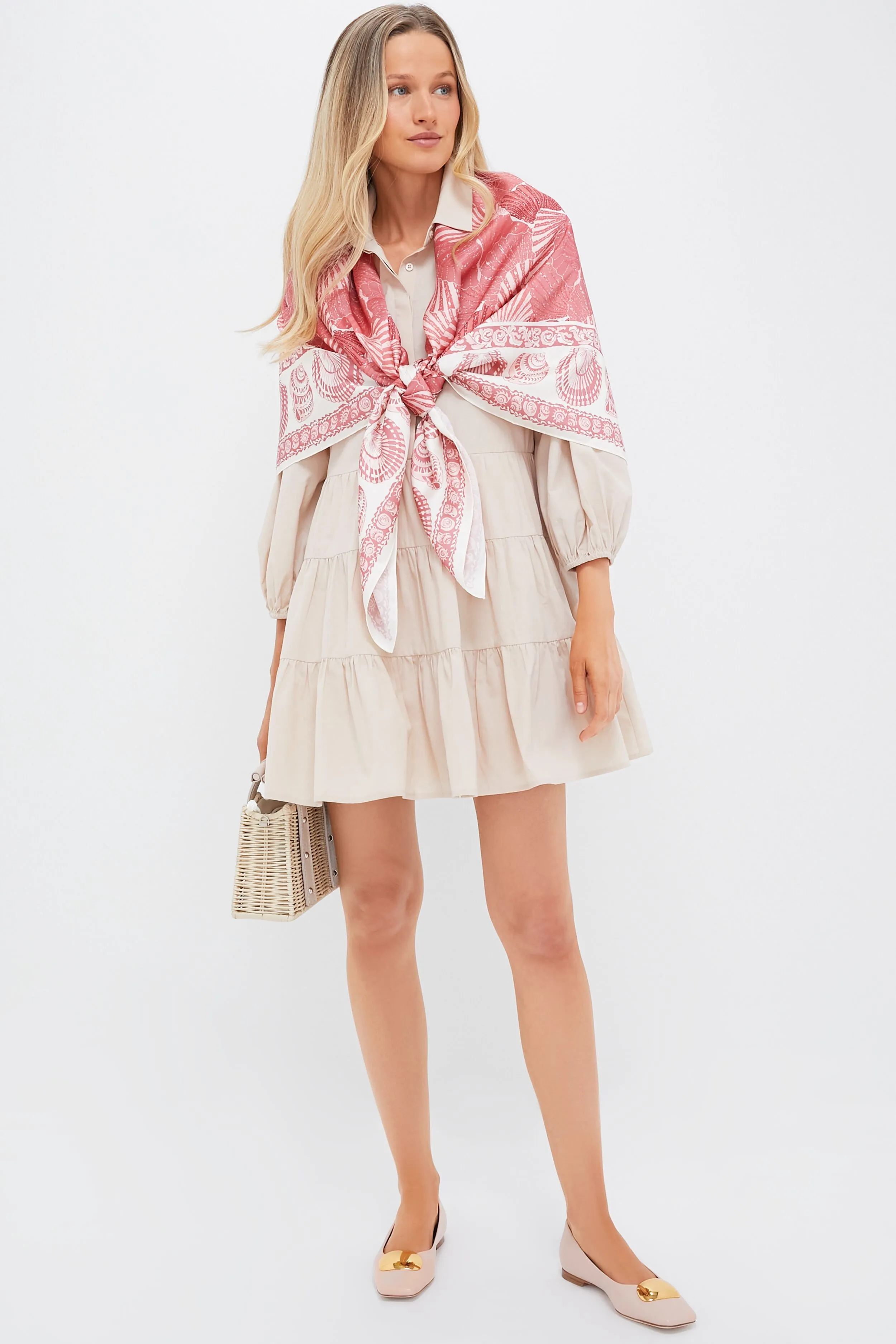 Rose Scallop Shell Large Scarf sold by Tuckernuck product image thumbnail 2