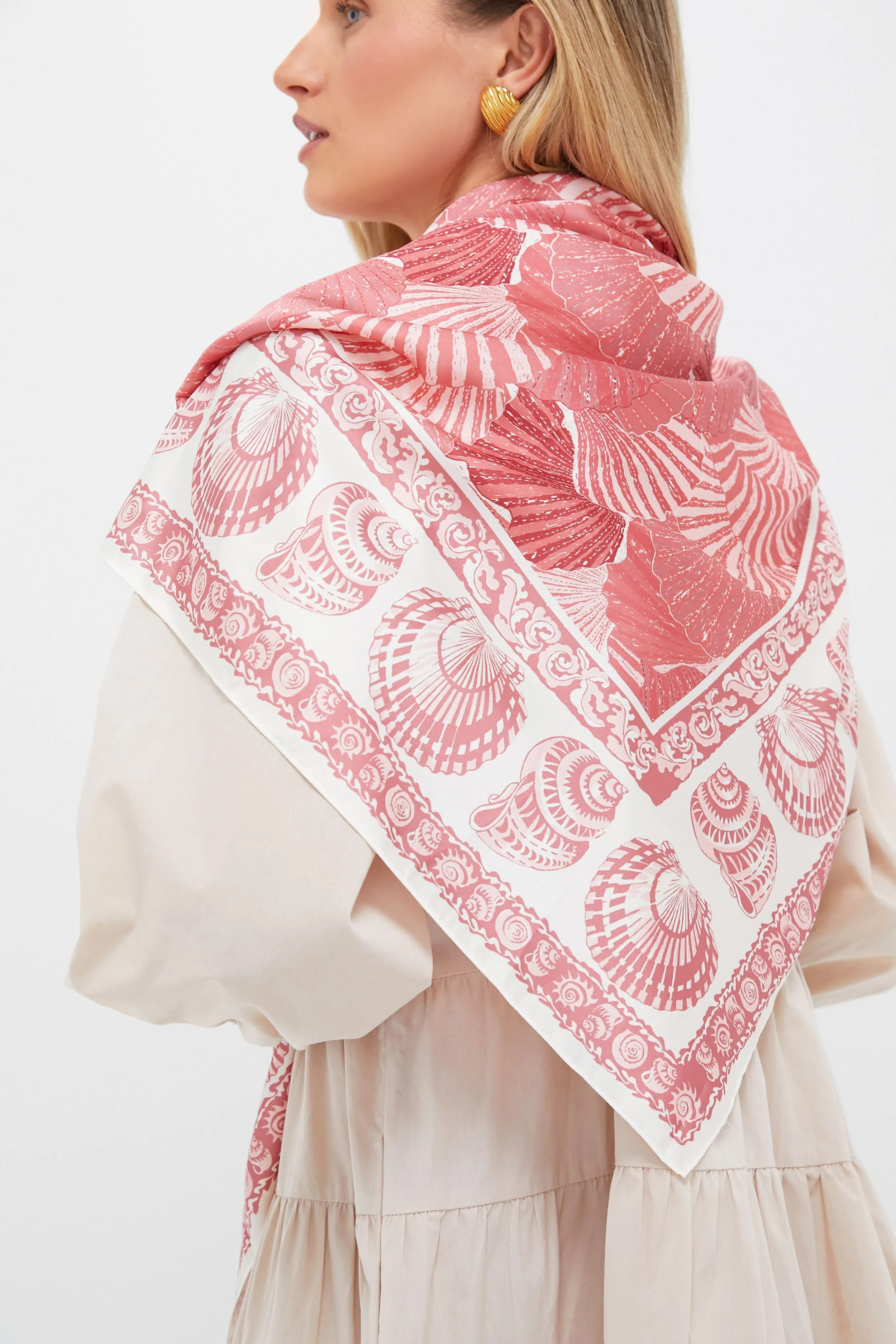 Rose Scallop Shell Large Scarf sold by Tuckernuck product image thumbnail 3