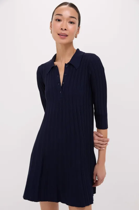 Navy Knit Landry Dress sold by Tuckernuck