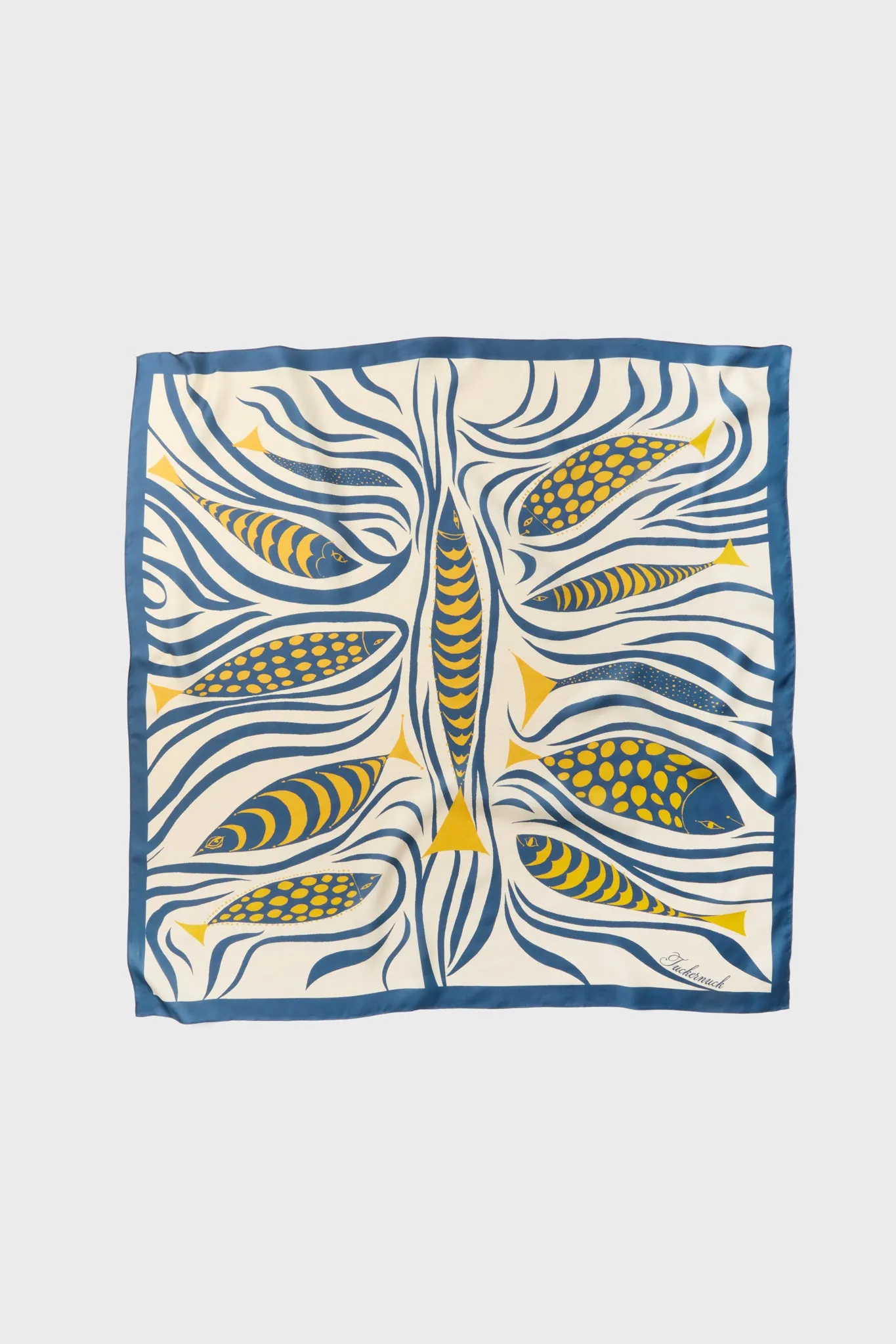 Mod Pesce Medium Silk Scarf sold by Tuckernuck product image thumbnail 5