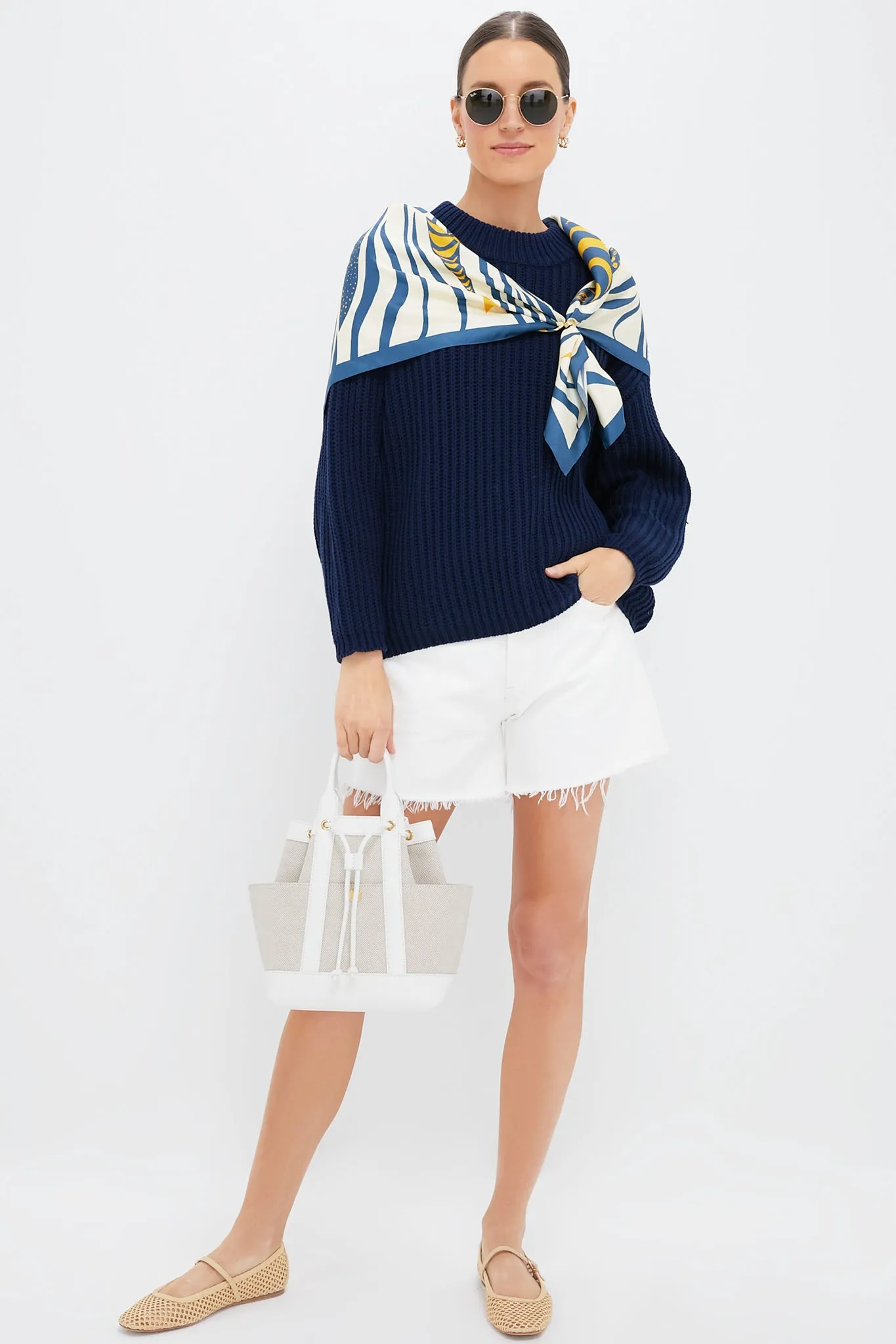 Mod Pesce Medium Silk Scarf sold by Tuckernuck product image thumbnail 3