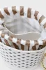 White Leather Arden Bucket Bag sold by Tuckernuck