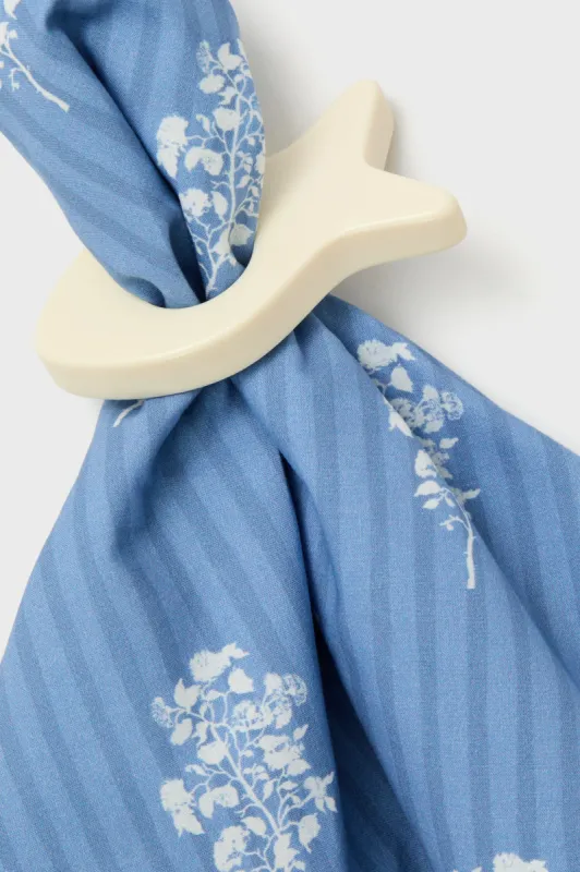 White Fish Napkin Rings Set of 4 sold by Tuckernuck