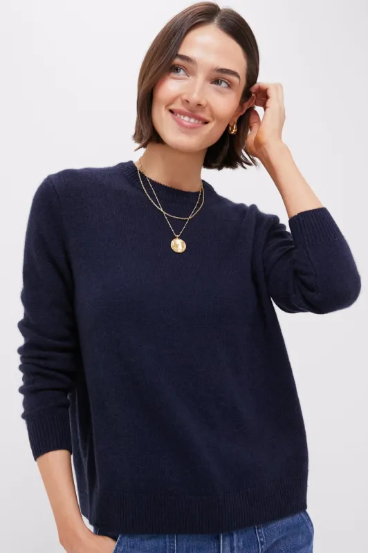 Navy Cashmere Bodie Boyfriend Crewneck made by Tuckernuck