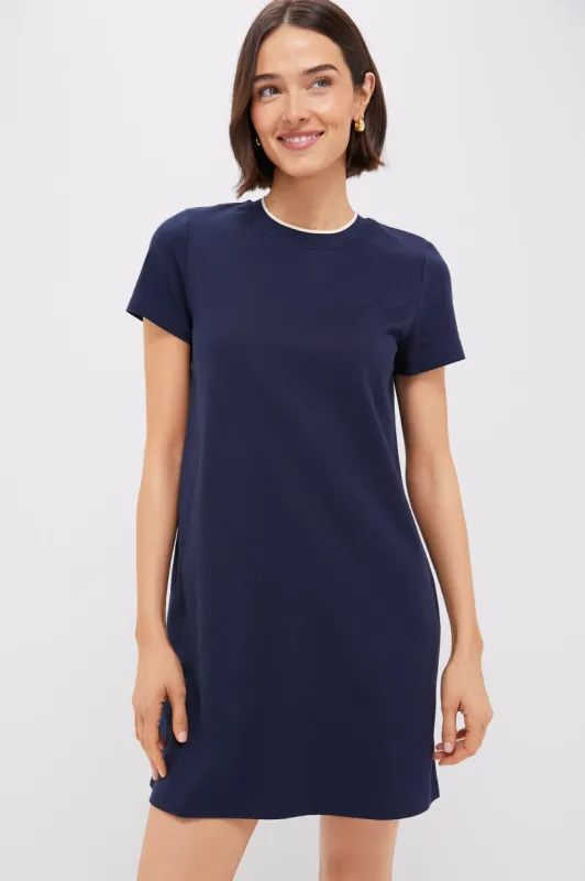 Navy Aimee Mini Dress sold by Tuckernuck