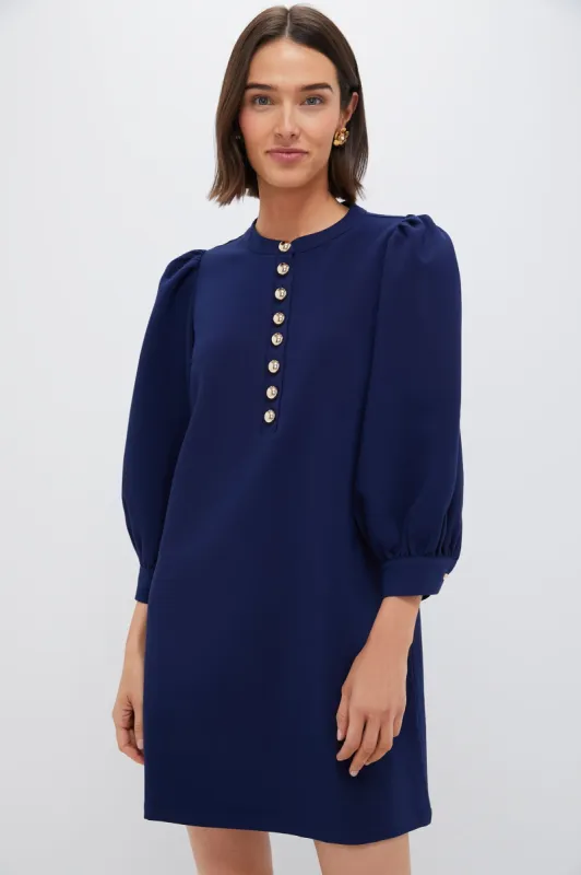 Navy Crepe Samantha Dress sold by Tuckernuck