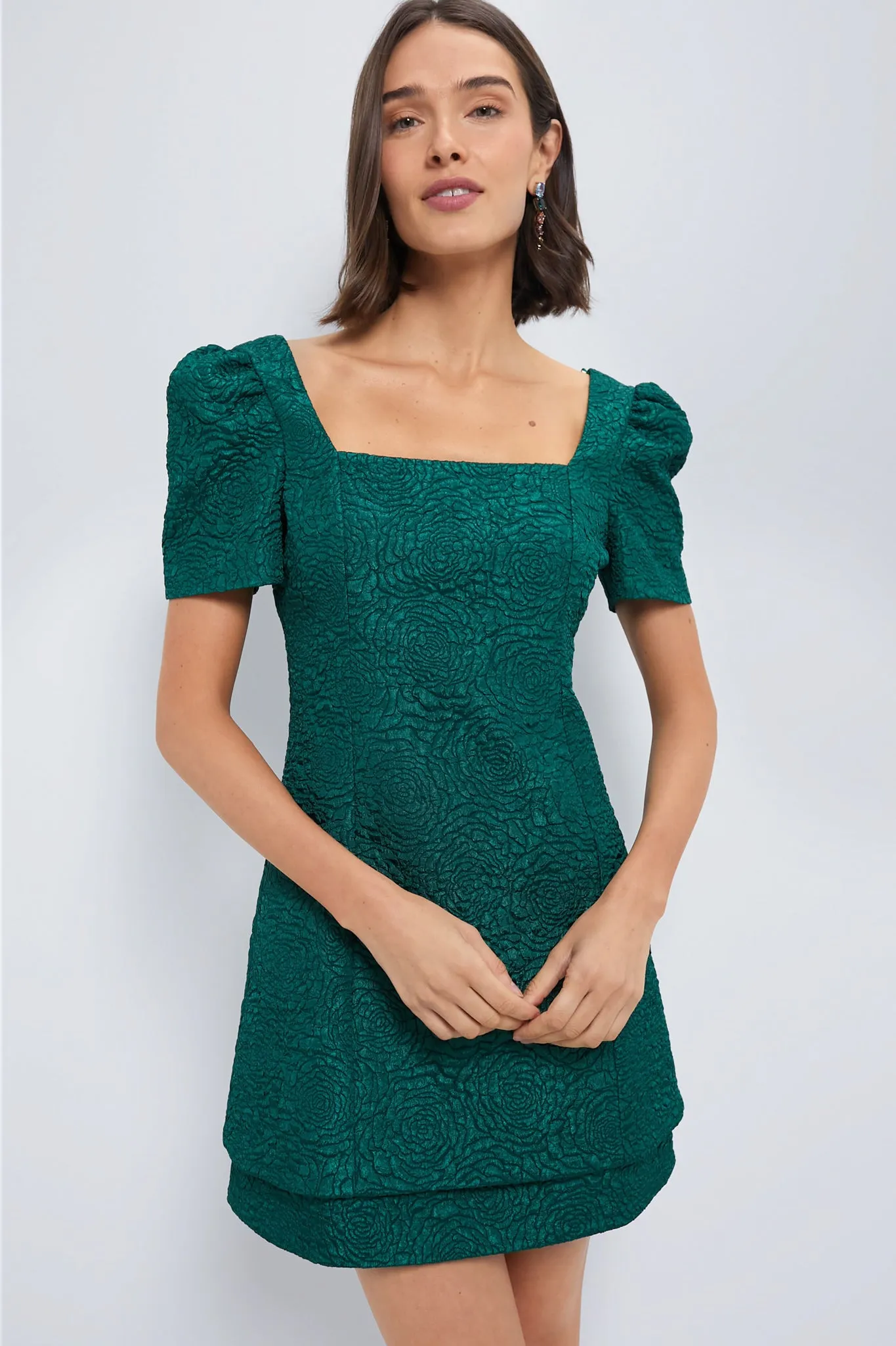 Emerald Green Juliana Mini Dress sold by Tuckernuck
