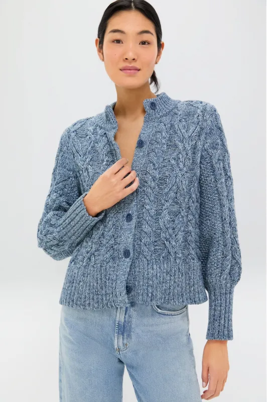 Marled Blue Colette Cardigan sold by Tuckernuck