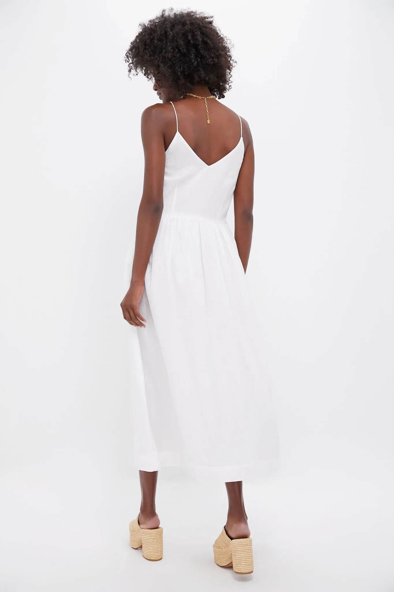 Pearl Zora Solid Tie Tank Dress sold by Tuckernuck product image thumbnail 4