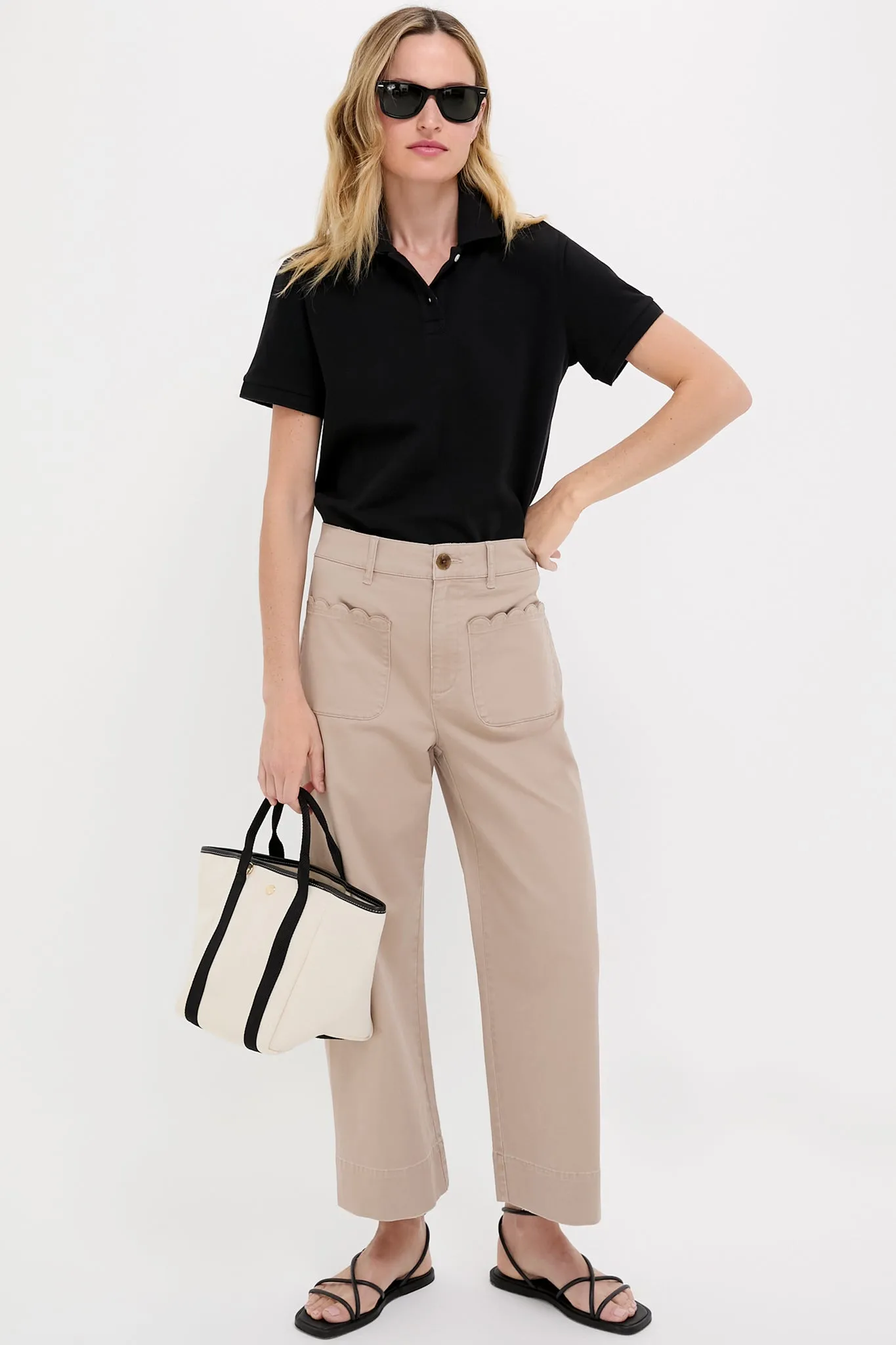 Black Pique Short Sleeve Murray Polo sold by Tuckernuck product image thumbnail 2