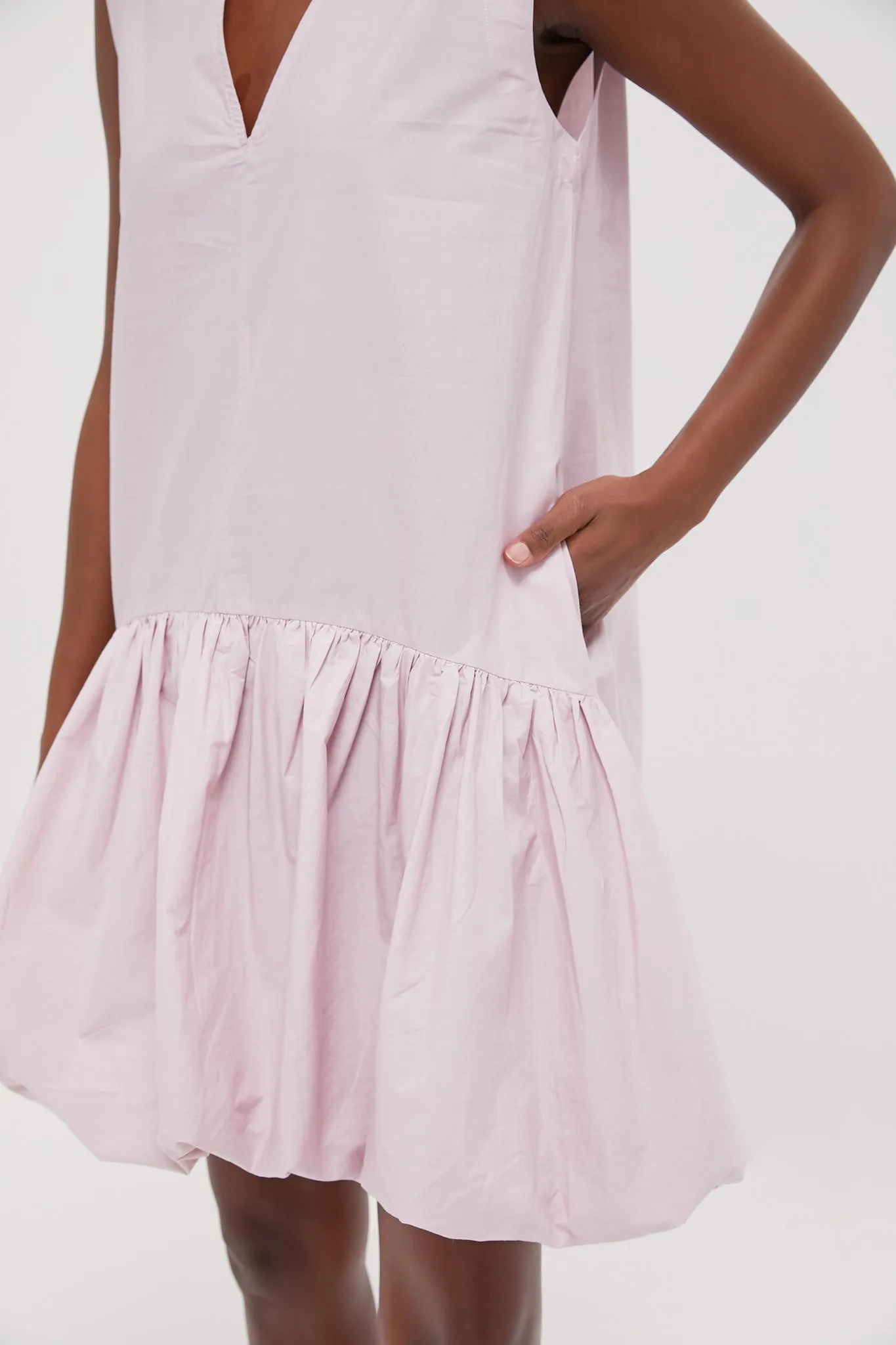 Lilac Emmet Poplin Bubble Tank Dress sold by Tuckernuck product image thumbnail 5
