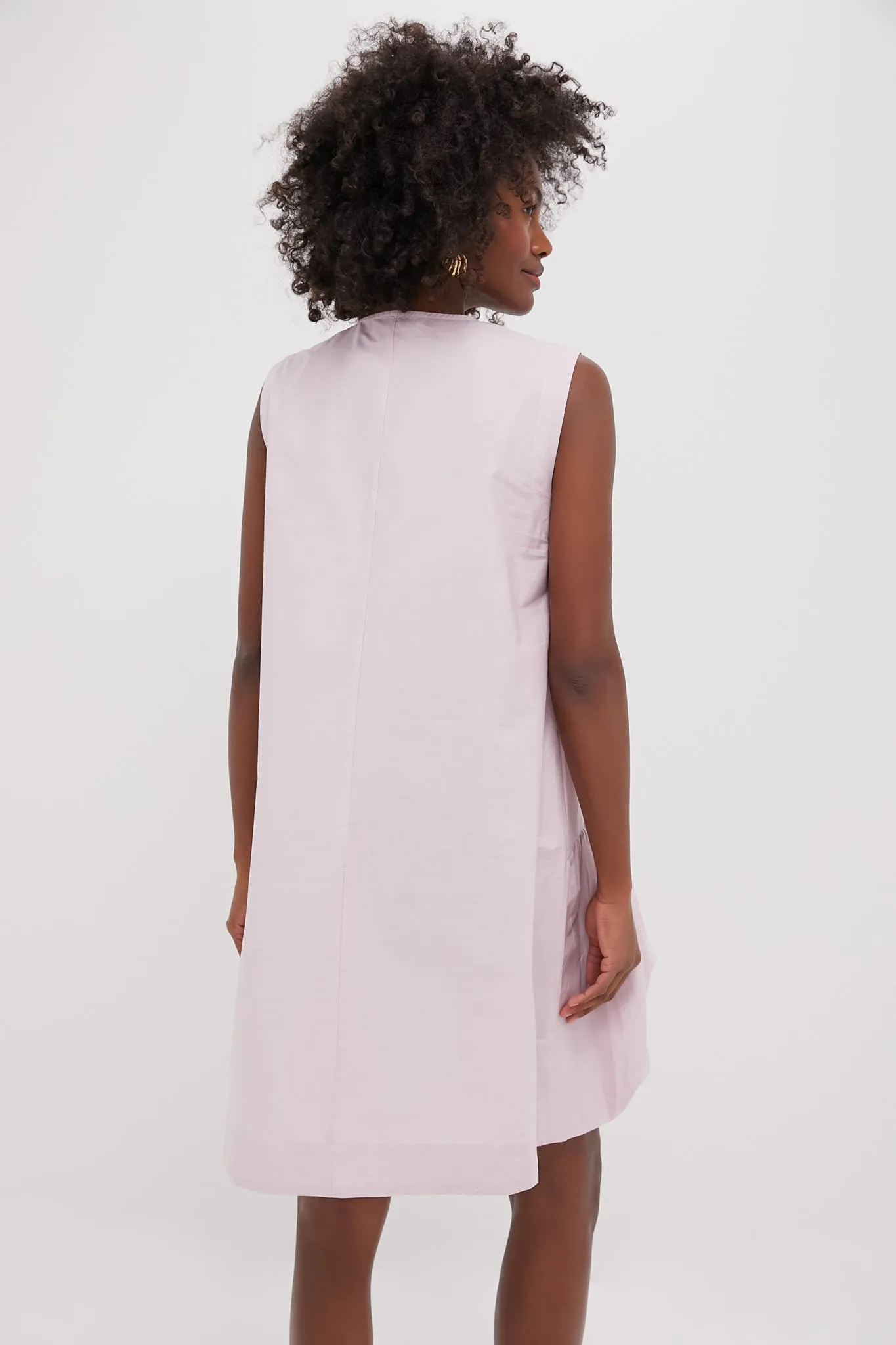 Lilac Emmet Poplin Bubble Tank Dress sold by Tuckernuck product image thumbnail 4