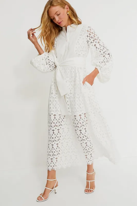White Lace Calliope Dress sold by Tuckernuck