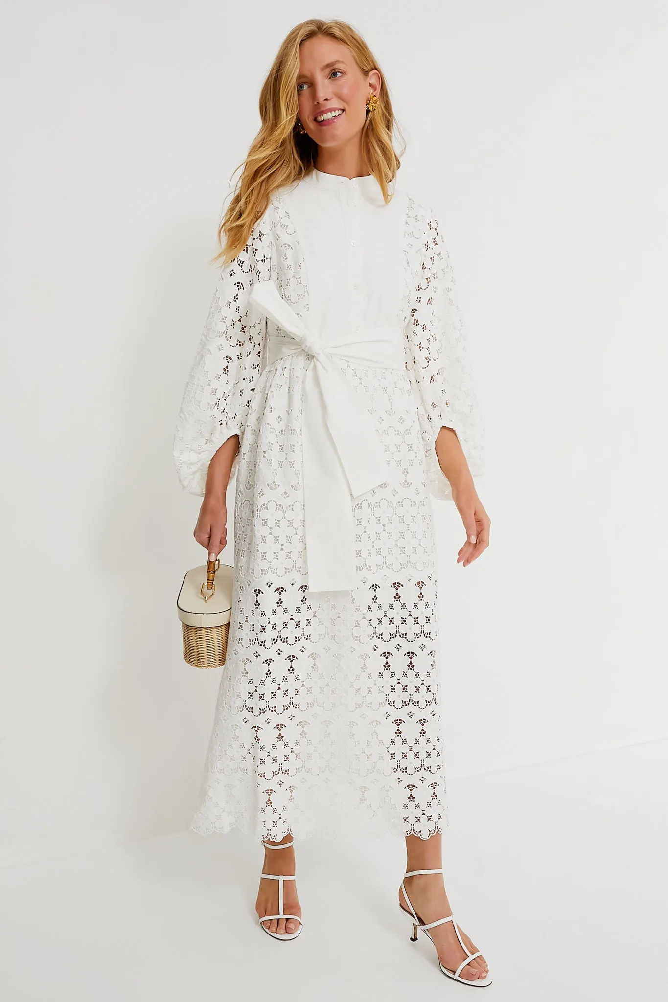 White Lace Calliope Dress sold by Tuckernuck product image thumbnail 2