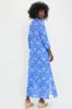 Ikat Blue Sapphire Long Kaftan sold by Tuckernuck