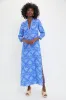 Ikat Blue Sapphire Long Kaftan sold by Tuckernuck