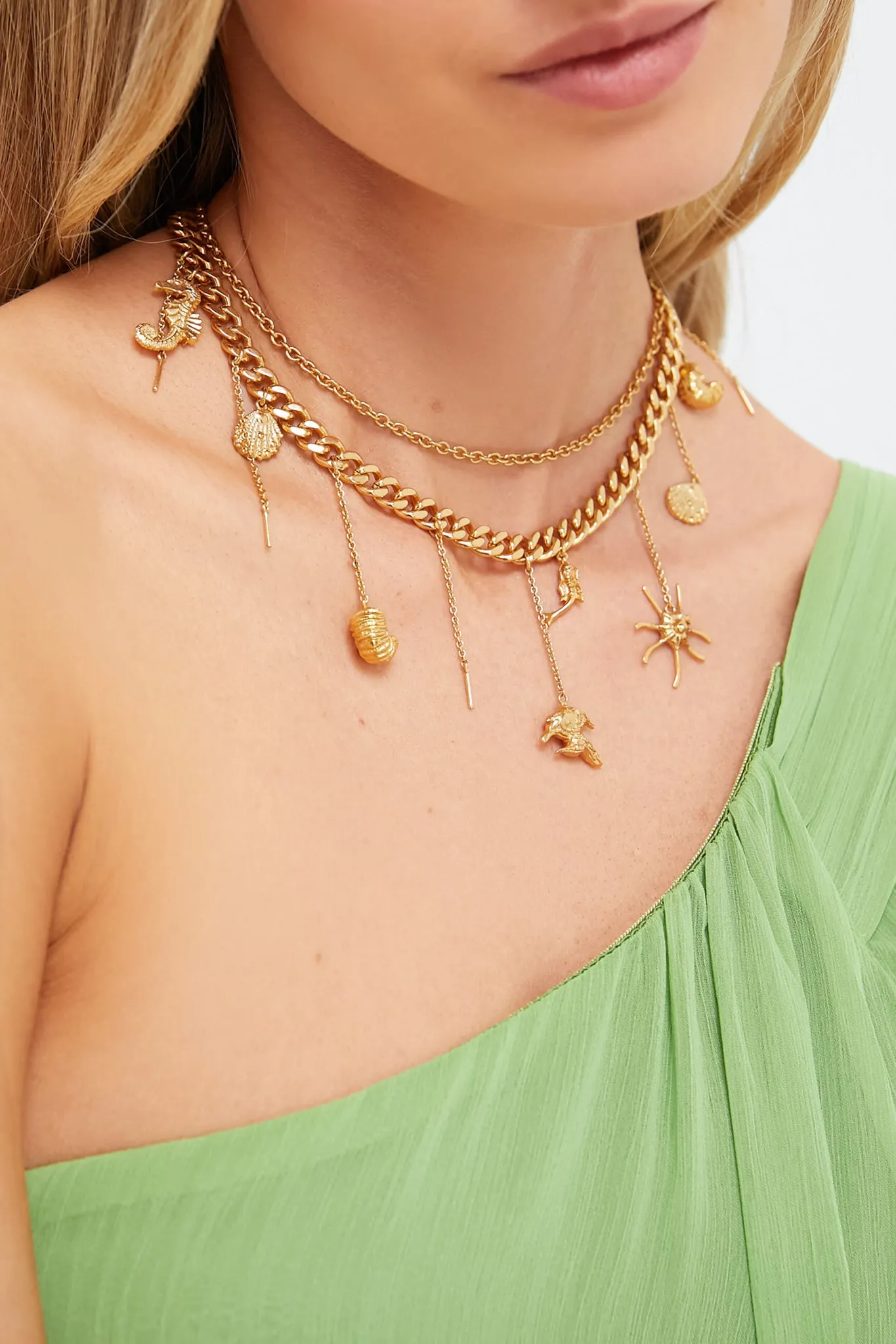 Gold Reverie Mini Charm Necklace sold by Tuckernuck product image thumbnail 2