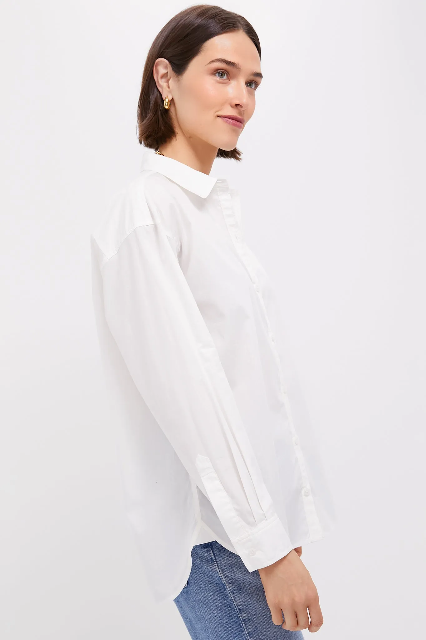 White Wexler Cotton Button Down sold by Tuckernuck product image thumbnail 4