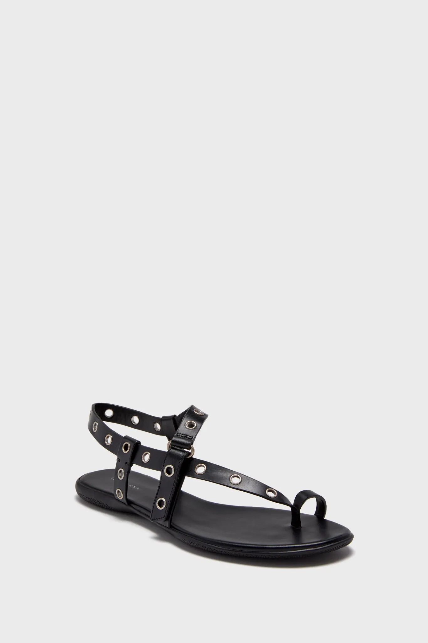 Perfect Black Eyelet Thong Sandal sold by Tuckernuck