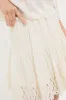 White Linen Eyelet Adele Skirt sold by Tuckernuck