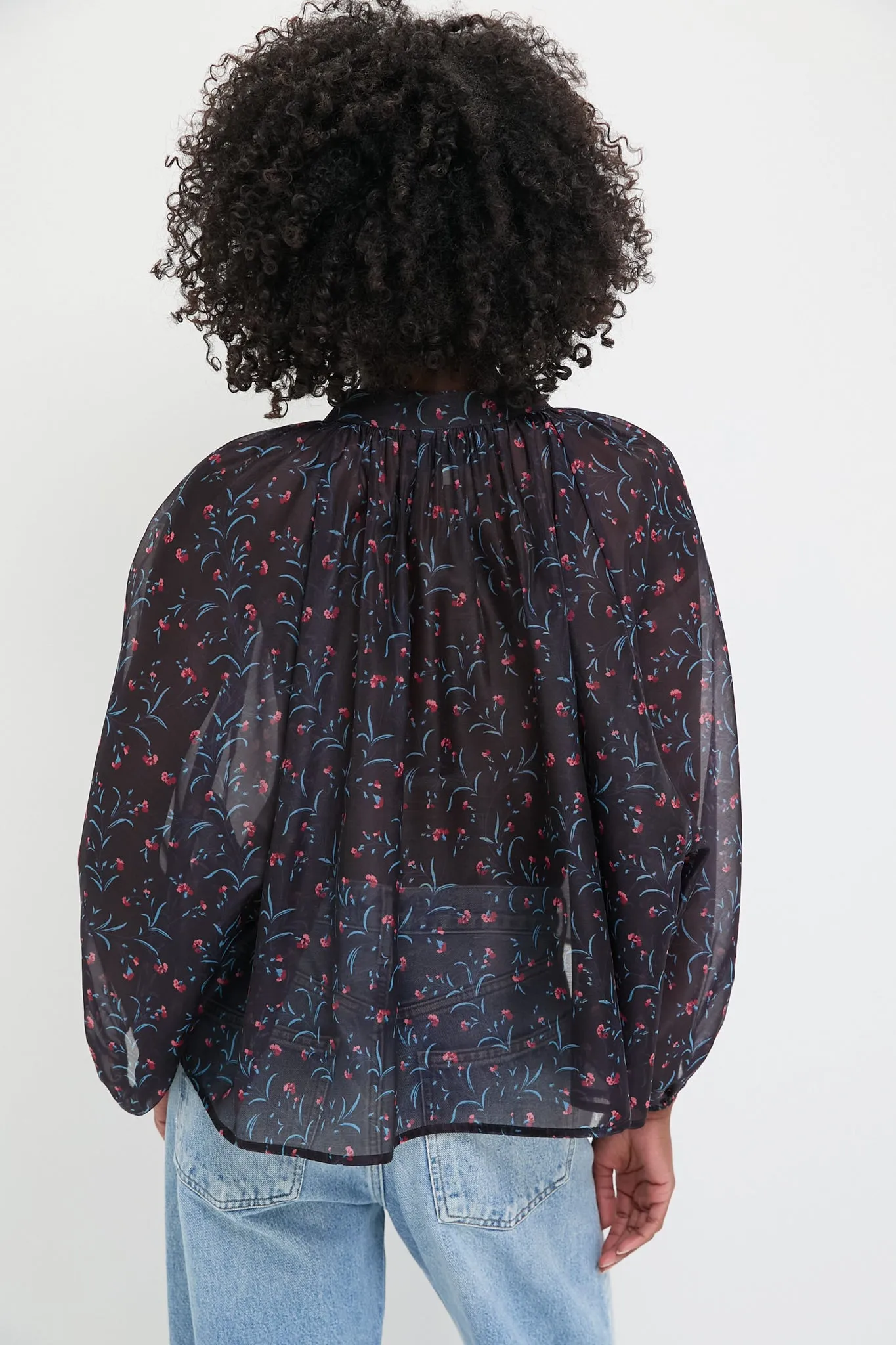 Midnight Oleander Sawyer Blouse sold by Tuckernuck product image thumbnail 4