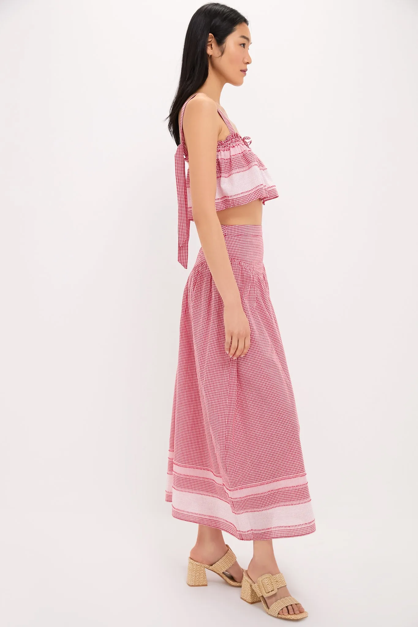 Red and White Judy Skirt Set sold by Tuckernuck product image thumbnail 3