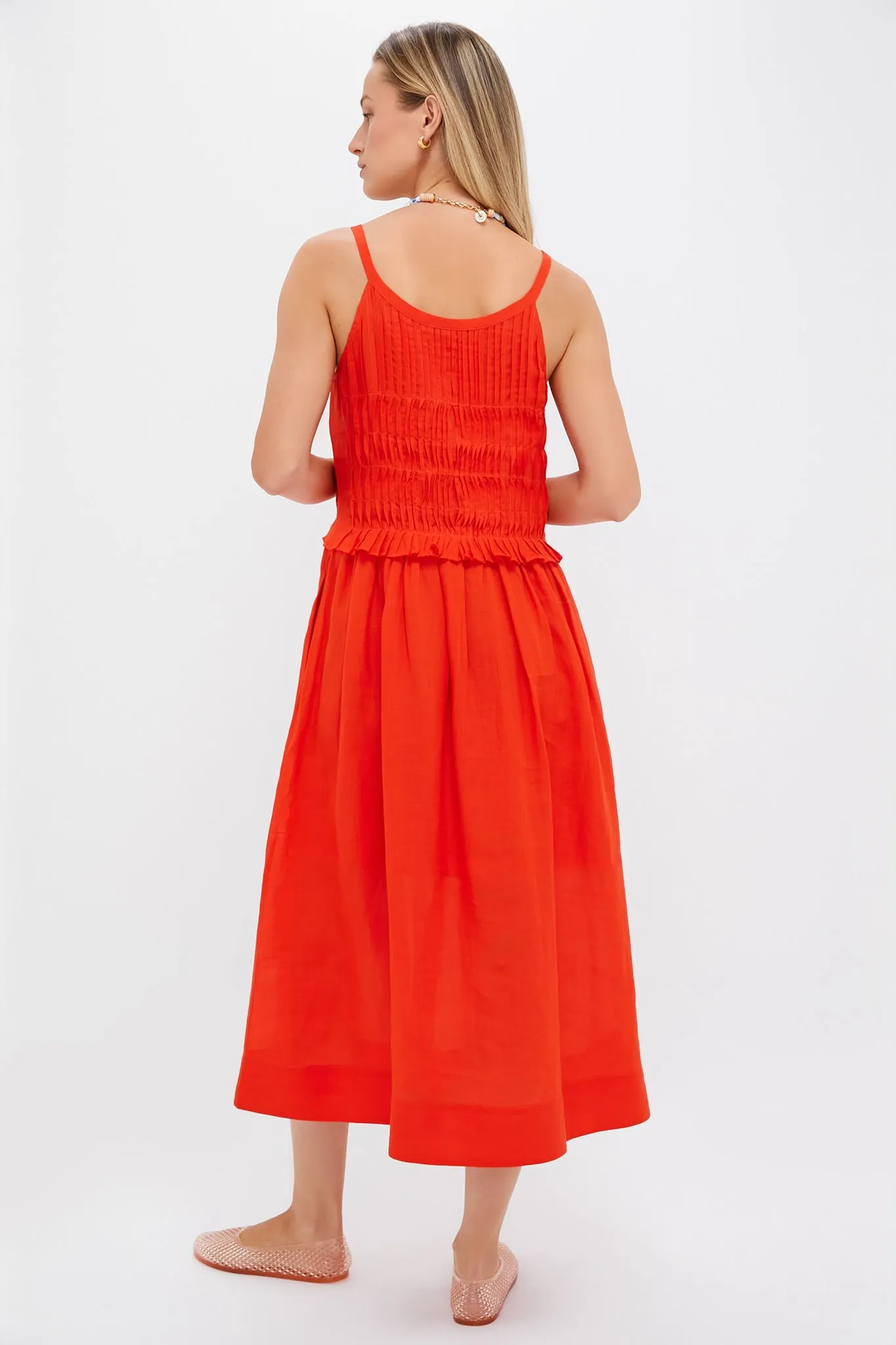 Chili Zora Solid Tank Button Down Dress sold by Tuckernuck product image thumbnail 4