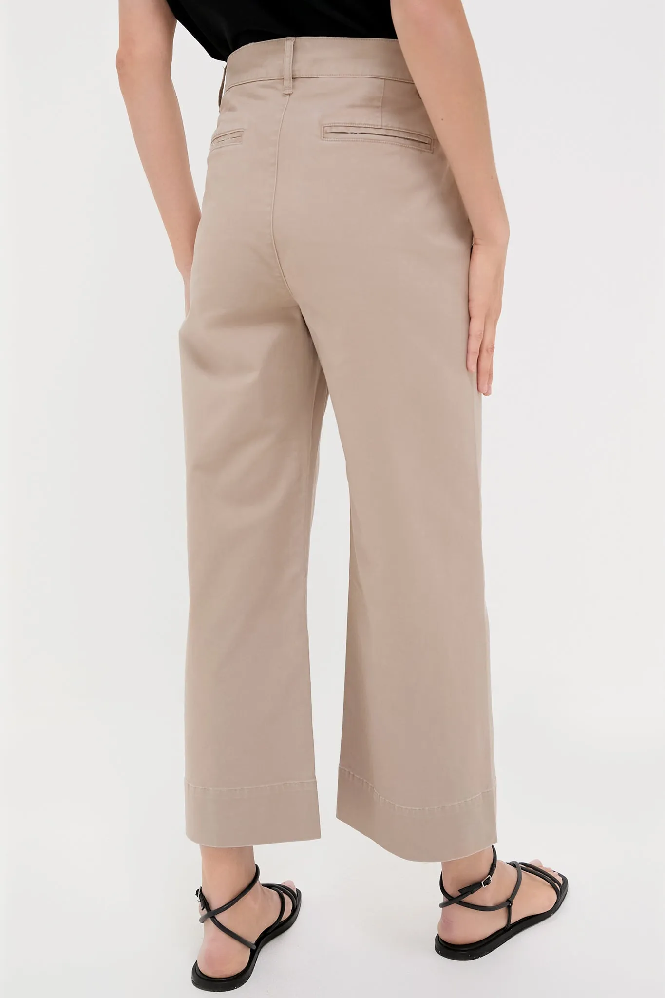 Khaki Chino Wide Leg Stretch Davis Pants sold by Tuckernuck product image thumbnail 4