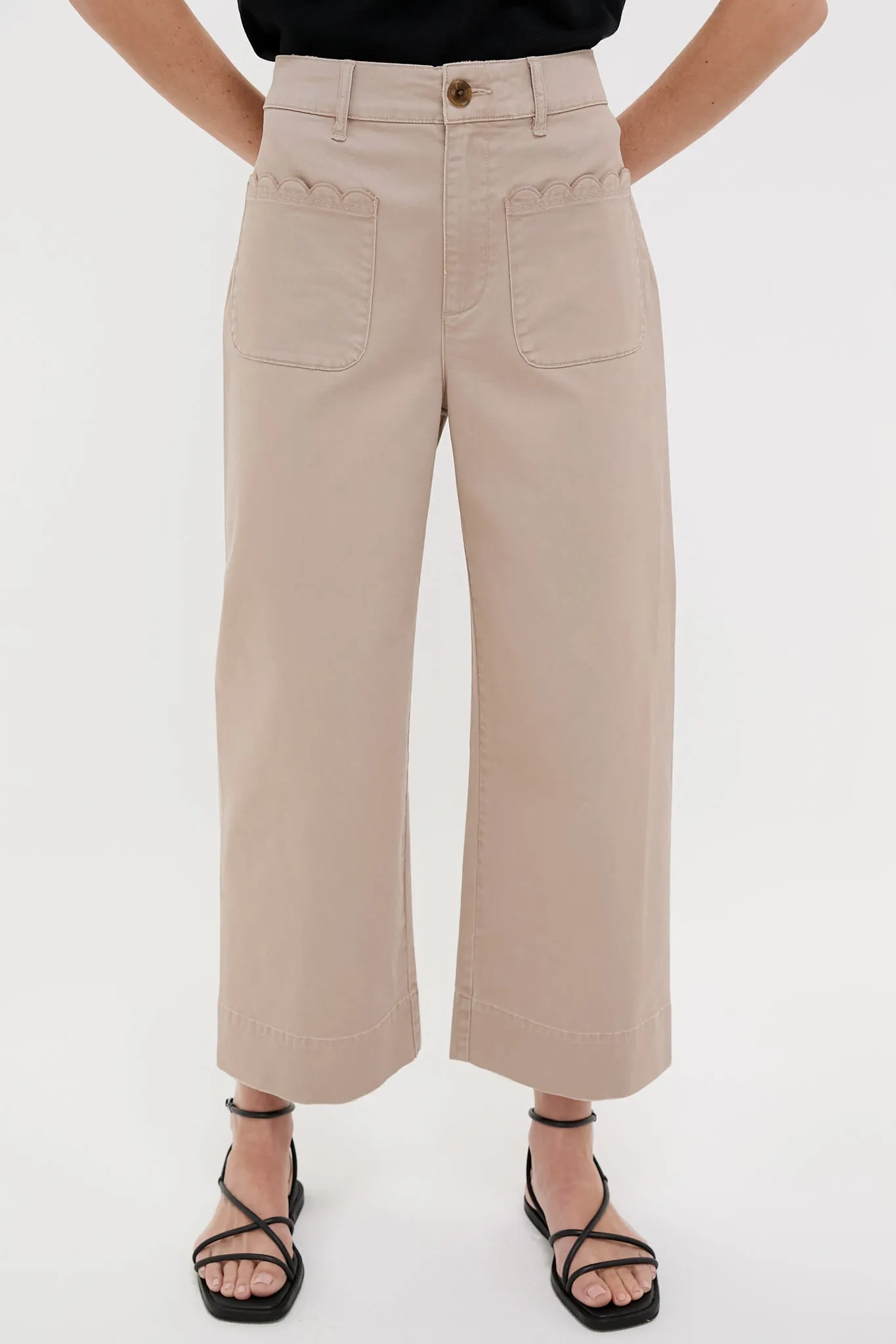 Khaki Chino Wide Leg Stretch Davis Pants sold by Tuckernuck product image thumbnail 2