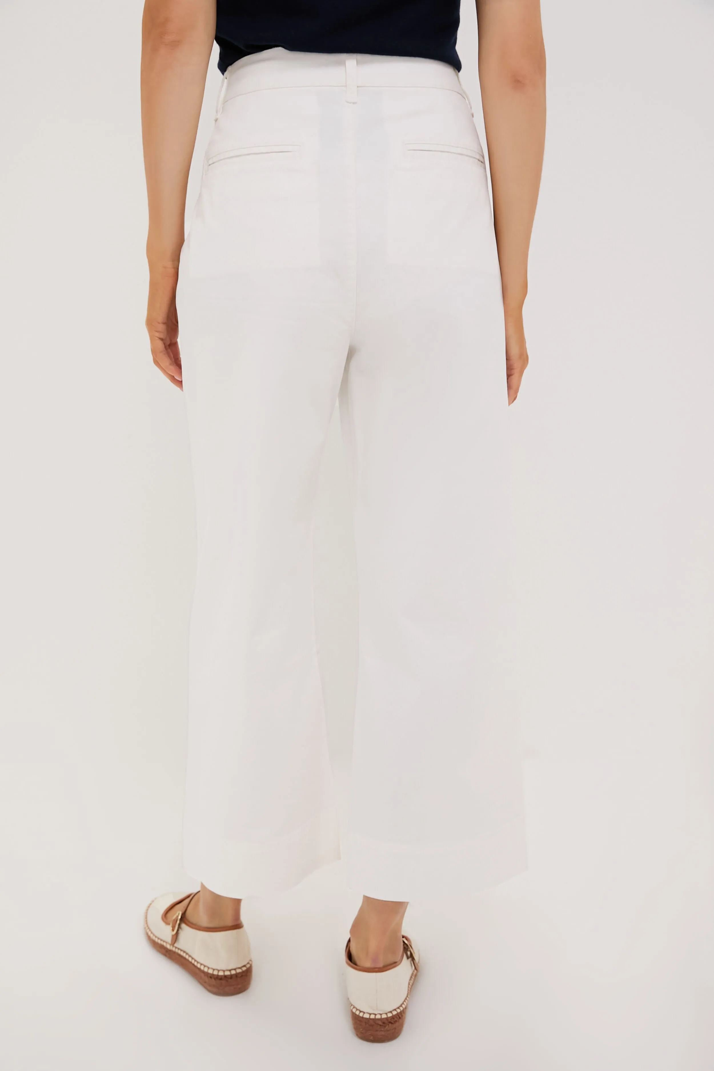 White Chino Wide Leg Stretch Davis Pants sold by Tuckernuck product image thumbnail 4