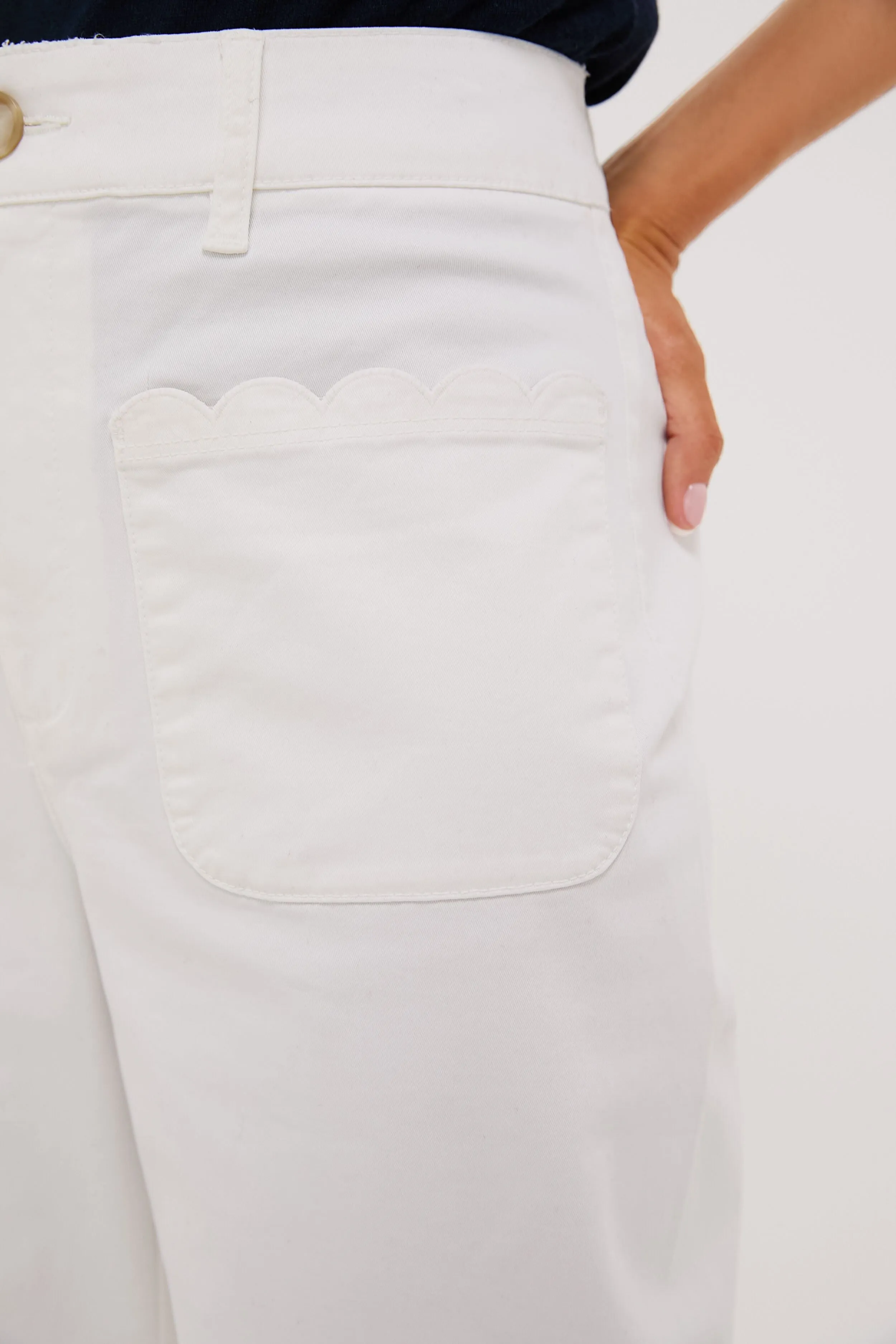 White Chino Wide Leg Stretch Davis Pants sold by Tuckernuck product image thumbnail 5