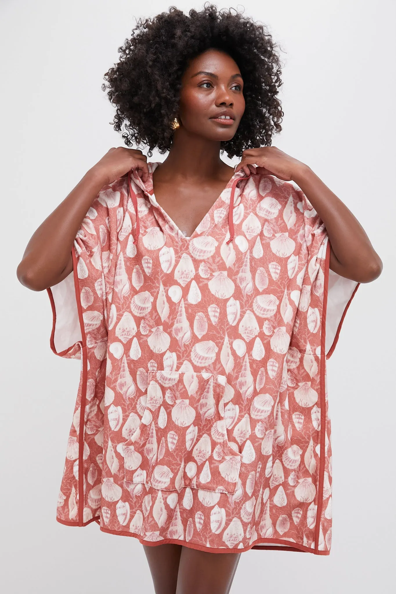 Tidal Shells Terrycloth Cabana Coverup sold by Tuckernuck