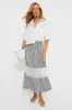 Blue Stripe Eyelet Hana Skirt sold by Tuckernuck
