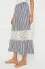 Blue Stripe Eyelet Hana Skirt sold by Tuckernuck