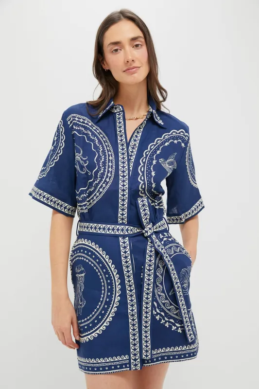 Navy Oceane Mini Dress sold by Tuckernuck