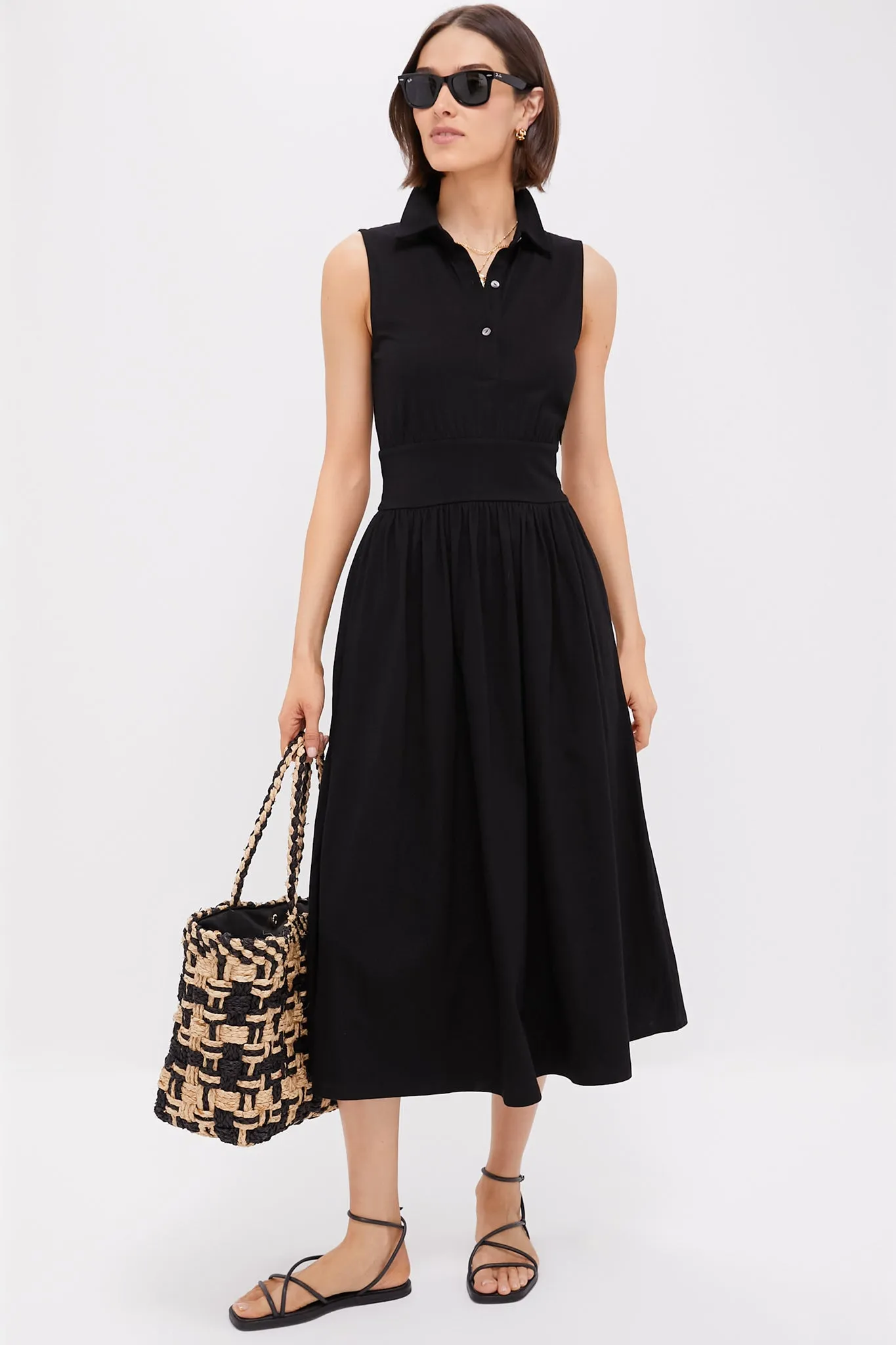 Black Mikaela Midi Dress sold by Tuckernuck product image thumbnail 2