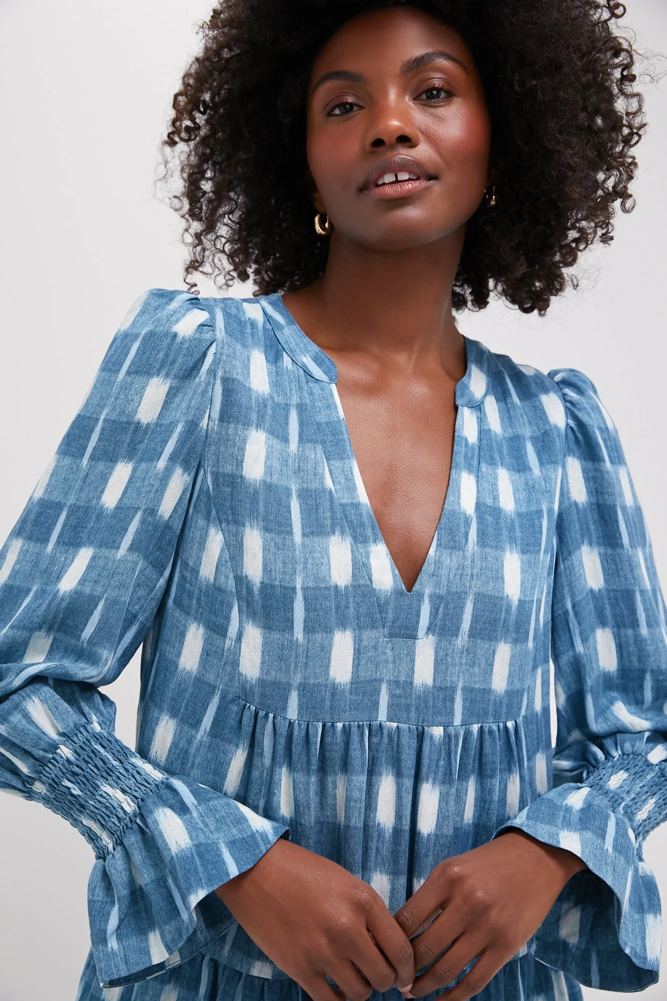 Blue Ikat Kenzo Dress sold by Tuckernuck product image thumbnail 5