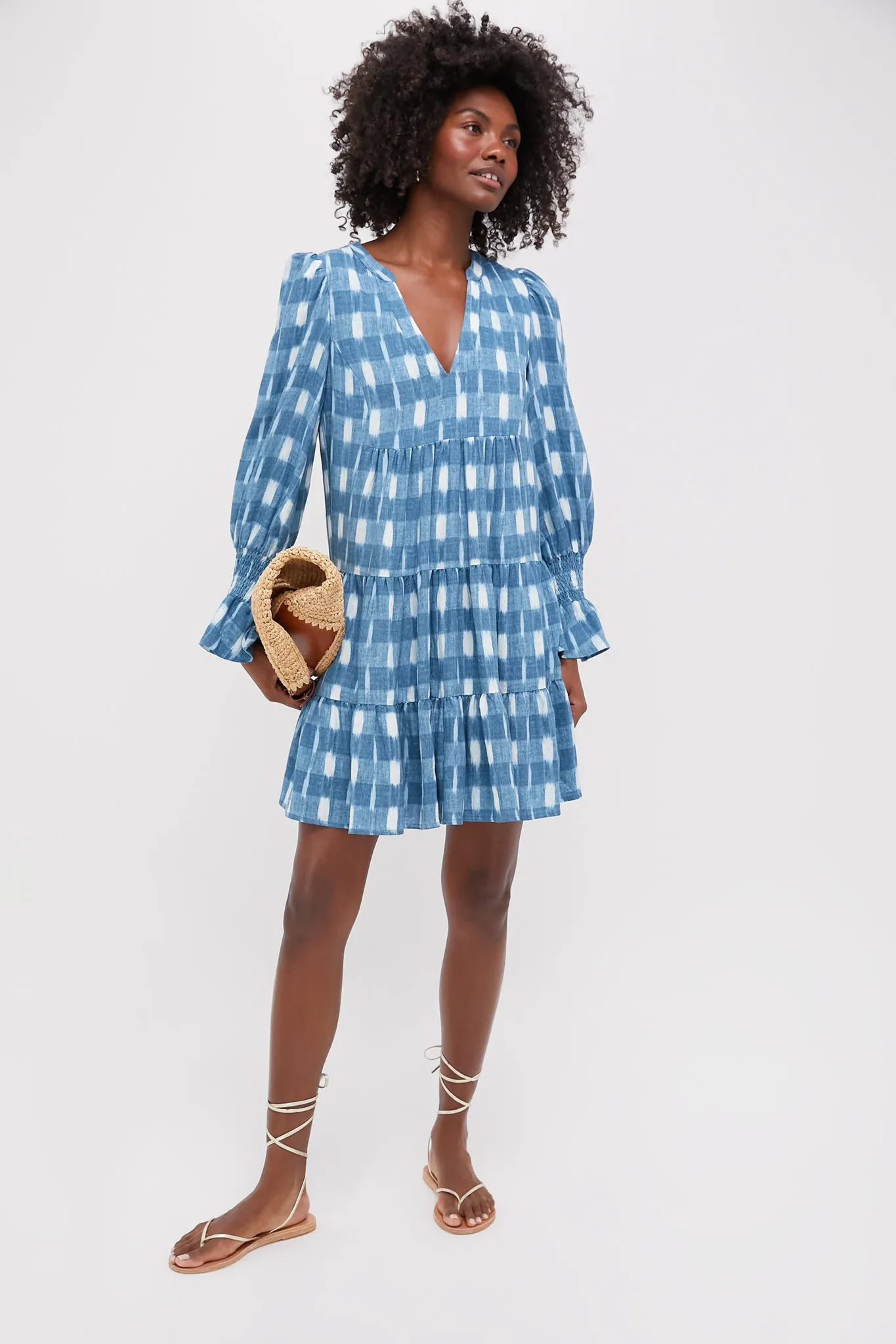 Blue Ikat Kenzo Dress sold by Tuckernuck product image thumbnail 2
